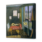 Henri Matisse's Studio, Quai Saint-michel painting reproduced as a gallery-wrapped canvas print