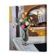 Henri Matisse's The Bed in the Mirror painting reproduced as a gallery-wrapped canvas print