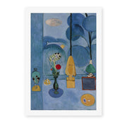 Henri Matisse's The Blue Window painting reproduced as a rolled canvas print