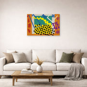 Gallery-wrapped canvas print of Henri Matisse's The Codomas hanging in a living room, view 2
