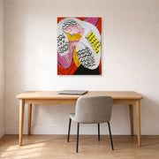 Gallery-wrapped canvas print of Henri Matisse's The Dream hanging in a home office