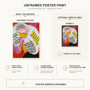 Henri Matisse - The Dream poster print size comparison display infographic