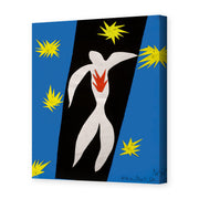 Henri Matisse's The Fall of Icarus painting reproduced as a gallery-wrapped canvas print