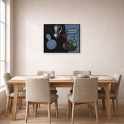 Gallery-wrapped canvas print of Henri Matisse's The Gourds hanging on a dining room wall