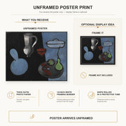 Henri Matisse - The Gourds poster print size comparison display infographic