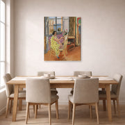 Gallery-wrapped canvas print of Henri Matisse's The Morning Session hanging on a dining room wall