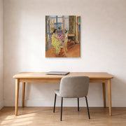 Gallery-wrapped canvas print of Henri Matisse's The Morning Session hanging in a home office