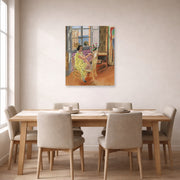 Unframed poster print of Henri Matisse's The Morning Session displayed on a dining room wall