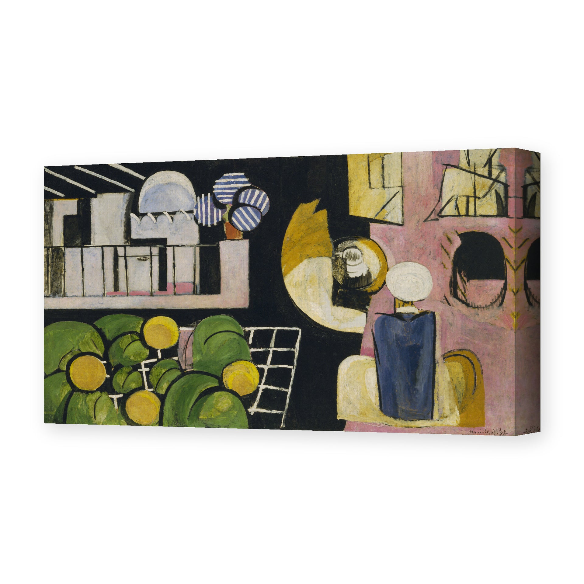 Henri Matisse's The Moroccans painting reproduced as a gallery-wrapped canvas print