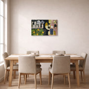 Gallery-wrapped canvas print of Henri Matisse's The Moroccans hanging on a dining room wall