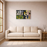 Gallery-wrapped canvas print of Henri Matisse's The Moroccans hanging in a living room, view 1