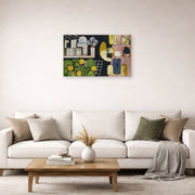 Unframed poster print of Henri Matisse's The Moroccans displayed in a living room, view 2
