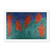 Henri Matisse's The Music painting reproduced as a rolled canvas print