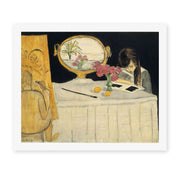 Henri Matisse's The Painting Lesson painting reproduced as a rolled canvas print