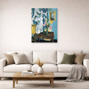 Unframed poster print of Henri Matisse's The Plaster Torso displayed in a living room, view 2