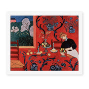 Henri Matisse's The Red Room (Harmony in Red) painting reproduced as a rolled canvas print