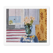 Henri Matisse's Vase of Flowers painting reproduced as a rolled canvas print