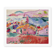 Henri Matisse's View of Collioure painting reproduced as a rolled canvas print