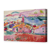 Henri Matisse's View of Collioure painting reproduced as a gallery-wrapped canvas print