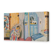 Henri Matisse's Woman with a Book painting reproduced as a gallery-wrapped canvas print