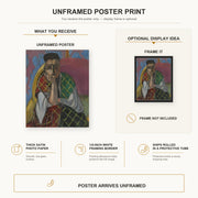 Henri Matisse - Woman with a Veil poster print size comparison display infographic