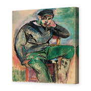 Henri Matisse's Young sailor painting reproduced as a gallery-wrapped canvas print