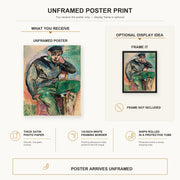 Henri Matisse - Young sailor poster print size comparison display infographic