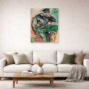 Unframed poster print of Henri Matisse's Young sailor displayed in a living room, view 2