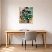 Unframed poster print of Henri Matisse's Young sailor displayed in a home office