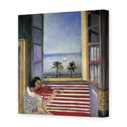 Henri Matisse's Young Woman Playing Violin painting reproduced as a gallery-wrapped canvas print