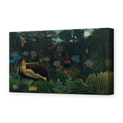 Henri Rousseau's 'Le Rêve, The Dream' painting reproduced as a gallery-wrapped canvas print