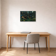 Gallery-wrapped canvas print of Henri Rousseau's Le Rêve, The Dream displayed on a wall in a home office