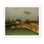 Henri Rousseau's 'Quai d'Ivry' painting reproduced as a rolled canvas print
