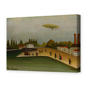 Henri Rousseau's 'Quai d'Ivry' painting reproduced as a gallery-wrapped canvas print