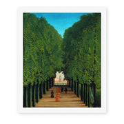 Henri Rousseau's 'The Avenue in the Park at Saint Cloud' painting reproduced as a rolled canvas print
