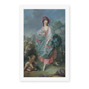 Jacques-Louis David's 'Mademoiselle Guimard as Terpsichore' painting reproduced as a rolled canvas print