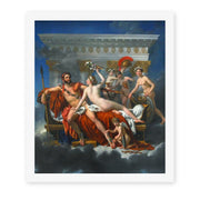 Jacques-Louis David's 'Mars Disarmed by Venus' painting reproduced as a rolled canvas print