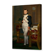 Jacques-Louis David's 'The Emperor Napoleon in His Study at the Tuileries' painting reproduced as a gallery-wrapped canvas print