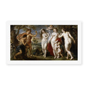 Jacques-Louis David's 'The Judgment of Paris (1639)' painting reproduced as a rolled canvas print