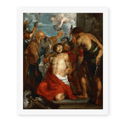 Jacques-Louis David's 'The Martyrdom of Saint George' painting reproduced as a rolled canvas print