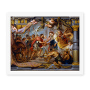 Jacques-Louis David's 'The Meeting of Abraham and Melchizedek' painting reproduced as a rolled canvas print