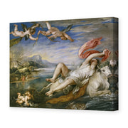 Jacques-Louis David's 'The Rape of Europa' painting reproduced as a gallery-wrapped canvas print