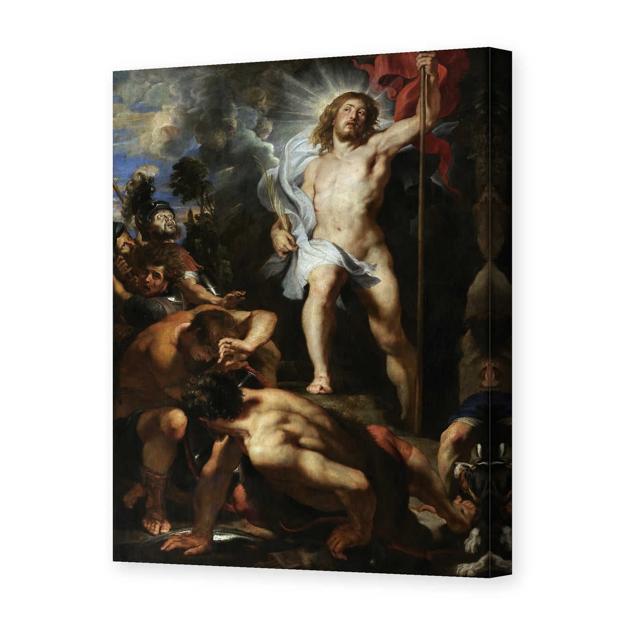 Jacques-Louis David's 'The Resurrection of Christ' painting reproduced as a gallery-wrapped canvas print