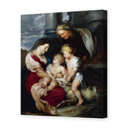 Jacques-Louis David's 'The Virgin and Child with Saint Elizabeth and the Infant saint John the Baptist' painting reproduced as a gallery-wrapped canvas print