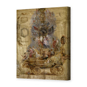 Jacques-Louis David's 'Triumphal Car of Kallo' painting reproduced as a gallery-wrapped canvas print