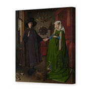 Jan van Eyck's 'Portrait of Giovanni Arnolfini and his Wife' painting reproduced as a gallery-wrapped canvas print, painted in 1434, a landmark of Early Netherlandish art