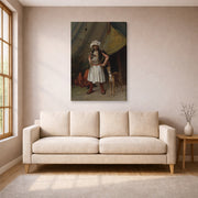 Jean-Leon Gerome - A Bashi Bazouk and His Dog - gallery wrap lifestyle living room 1