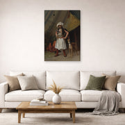 Jean-Leon Gerome - A Bashi Bazouk and His Dog - gallery wrap lifestyle living room 2
