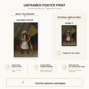 Jean-Leon Gerome - A Bashi Bazouk and His Dog - poster print combined product and display infographic