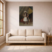 Jean-Leon Gerome - A Bashi Bazouk and His Dog - poster print lifestyle living room 1 unframed
